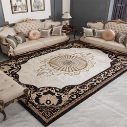 Carpets European Imitation Cashmere Modern Living Room Sofa Coffee Table Rug Light Luxury Large Area Bedroom Carpet Washable Mat