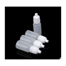 Storage Bottles Jars 50Pcs 10Ml Empty Plastic Squeezable Dropper Eye Liquid Refillable Drop Delivery Home Garden Housekee Organizat Dhkhb