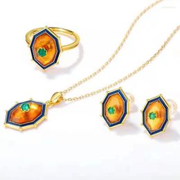 Necklace Earrings Set 2023 Classic Vintage Seller Easter And Christmas Enamel Drop Egg Jewellery Rings Are Available