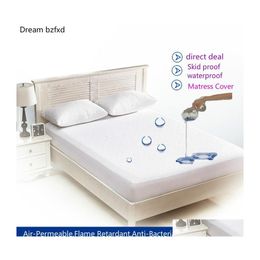 Sheets Sets All Size Smooth Mattress Pad Er For 100 Waterproof Bed Sheet Anti Drop Delivery Home Garden Textiles Bedding Supplies Dh6Ho