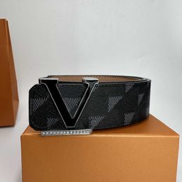 Fashion Leather Belt Classic Vintage Diamond-encrusted Men Designer Belts Luxury Letter Buckle Women Belt Width 4CM With Gift Box