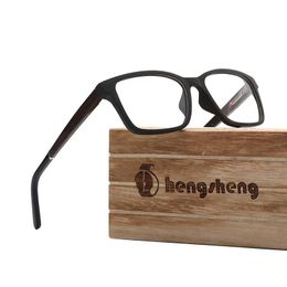 Sunglasses Frames Retro Optical Spectacle Prescription Glasses Frame Black Vintage Eyewear Real Wood Myopia Eyeglasses Fashion