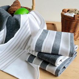 Table Napkin Heat Insulation Classic Anti-shrink Stripe Design Tea Towel Household Supplies