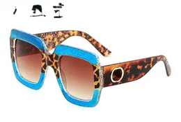 American Sunglasses Contrast Color Square Sunglasses Glitter Glasses Leg Star Same Glasses