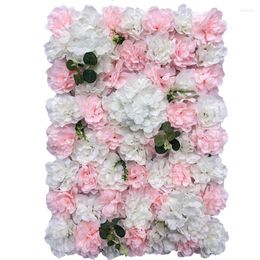 Decorative Flowers 40x60cm Silk Rose Flower Wall Artificial DIY Wedding Decor Pography Backdrops Fake