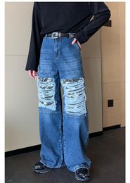 Men's Jeans Sf0875 Fashion Men's 2023 Runway Luxury European Design Party Style Clothing