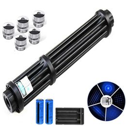 Flashlights Torches Powerful 450nm Blue Laser Pointer-017 Flashlight Hunting High Powerful 10000m Laser Torch Adjustable Focus Hunting Accessories 0109