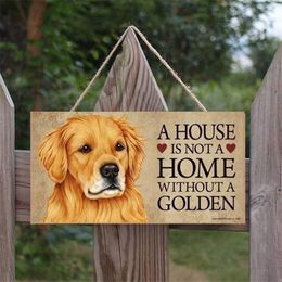 New Dog Tags Rectangular Wooden Pet Dog Accessories Lovely Friendship Animal Sign Plaques Rustic Wall Decor Home Decoration FY4451