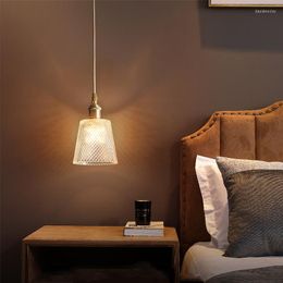 Pendant Lamps Luxury LED Lights Loft Style Light Restaurant Bar Simple Bedside Copper Hanging Lamp Balcony Fixtures Kitchen