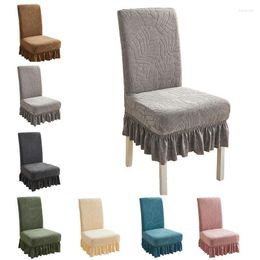 Chair Covers Dining Cover Slipcovers With Ruffle Skirt Universal High Elasticity Furniture For Kids Pets Room