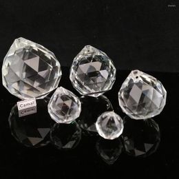 Chandelier Crystal Camal 1PCS 15/20/30/40/50mm Clear Faceted Ball Glass Prisms Pendant SunCatcher Lamp Lighting Part Fengshui