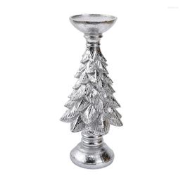 Candle Holders Christmas Tealight Holder Tea Light Resin Tree Candleholders Candlestick Decorations Table Centrepieces Ornament