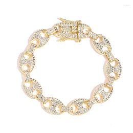 Link Bracelets Bettyue Arrival Round Shape Gold Color Bracelet Noble Bridal Wedding Party Dress-Up For Female Exquisite Gift Fine Jewelry