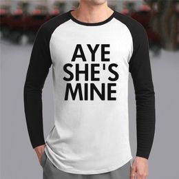 Men's T Shirts Men Couples Lovers Top Shirt Valentine's Day O Neck Letter Printed Long Sleeve Print Splice V ShirtMen's