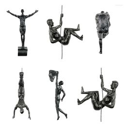 Decorative Figurines L69B Athletes Abstract Statue Resin Pendant Sports Man Sculpture Figures Wall Decor