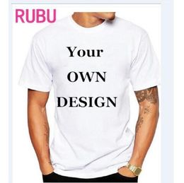 Men's T-Shirts Your OWN Design Brand /Picture White Custom and women t-shirt Plus Size T Shirt Clothing 230111