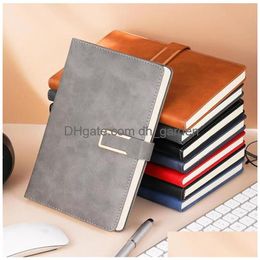 Notepads Pu Leather Journal Notebook Vintage Notepad Magnetic Closure Writing Classic Diary With Lined Paper For Travel Plan Dhgarden Dhl09