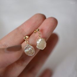 Stud Earrings Natural Pearl Ear Studs Women's Retro Elegant Wild