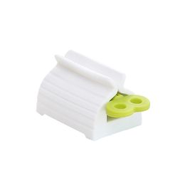 Zahnpasta Squeezer Tube Toilettenartikel Presse Wand Nudelspender Zahnbürstenhalter Ständer Kind Erwachsene Lieferungen Badezimmer-Zubehör-Sets ZXF100