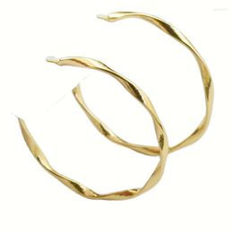 Backs Earrings Clip On For Women Without Piercings Non Pierced Big Circle Gold Silver Plating Ring Fashion Jewellery Girl Ladies Earings