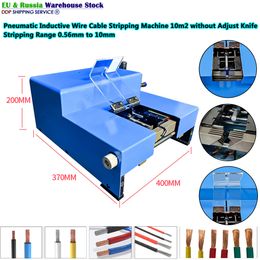 Desktop Pneumatic Inductive Cable Stripping Machine 10m2 Adjust Knife High Accuracy Peeler for 0.56-10mm Wire Line Stripper