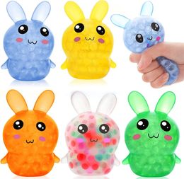 Easter Party Egg Squishy Squeeze Balls Rabbit Bunny Shaped Sensory Stress Relief Toys Kids Gifts