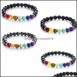 Beaded Natural Different Stone Handmade Strands Men Women Charm Bracelets Party Club Decor Yoga Energy Jewellery Drop Delivery Dhkzp