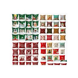 Other Festive Party Supplies 176 Designs Christmas Pillow Case Santa Claus Xmas Tree Snowman Colorf Er Home Sofa Car Decor Cushion Dh3Pe