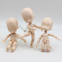 Decorative Objects Figurines 1/12 BJD Baby Dolls Toys Moveable 15cm Mini Action Figure Toys OB11 Ball Joint Body with Stand