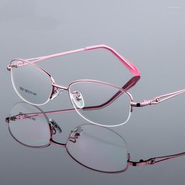 Sunglasses Frames Women Optical Titanium Alloy Eyeglasses Frame For Men Eyewear Flexible Temples Legs IP Electroplating Spectacles