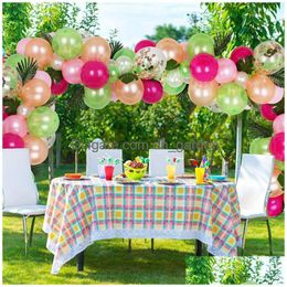 Other Event Party Supplies Christmas Flamingo Turtle Leaf Decorative Balloon Set Hawaiian Latex Chain Drop Delivery Home Ga Dhgarden Dhsdx