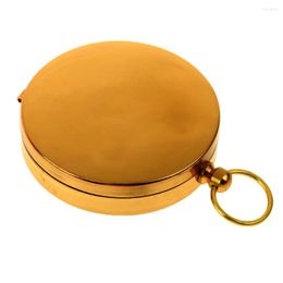 Outdoor Gadgets Gold Charm Brass Pocket For Keychain Cycling Hiking Camping