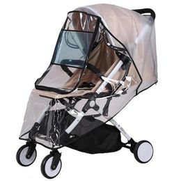 Stroller Parts Accessories Rain Cover Universal Baby Car Weather Wind Sun Shield Transparent Breathable Trolley Umbrella Raincoat 230111