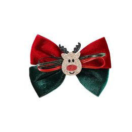 Hair Clips Barrettes Womens Christmas Barrette Ribbon Bowknot Tree Santa Claus Duck Tip Hairpin Lady Accessories Drop Delivery Jew Dhsgt