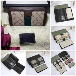 L Designer Ophidia long wallet clutch bags Hand long Wallets Card Holder V women PU leather double G Collection Coin Purse Luxurys men Unisex Credit cardholder