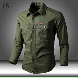 Men's Casual Shirts Men Army Tactical SWAT Soldiers Military Combat Male Long Sleeve Mens Slim Fit Breathable Sport Tops 230111