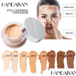 Eye Shadow Handaiyan Face Beauty Eyeshadow Concealer Liquid Convenient Pro Cream New Makeup Brushes Foundation Drop Delivery Health E Dhcqd