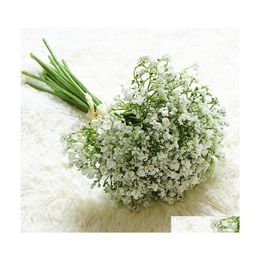 Decorative Flowers Wreaths Babysbreath Artificial Fake Gypsophila Diy Floral Bouquets Arrangement Wedding Home Garden Party Decora Dhy6F