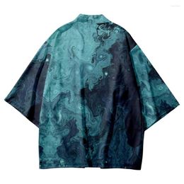 Ethnic Clothing Vintage Traditional Print Kimono Men Japanese Yukata Female Women Cardigan Shirt Cosplay Haori Robe Fashion Asia