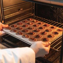 Baking Tools & Pastry Macaroon Kit Carbon Steel Pan 30/35 Hole Macaron Pot Non-Stick Tray DIY Mould Mat Cake Decorating Supplies