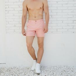 Men's Shorts Man Casual Summer Pink and Green Colour 230110