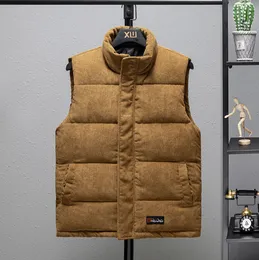 New Corduroy Vest Men's Autumn and Winter Thickening Vests Youth Korean Style Trendy Handsome Waistcoat