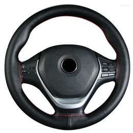 Steering Wheel Covers High Quality Suitable For 38 Cm Car Cover Cowhide Material Wear-resistant With Needle And Thread Auto Parts