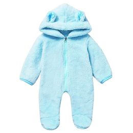 Girl Dresses Girl's Baby Jumpsuit Outfit Hooded Coat Winter Infant Rompers Toddler Clothing Bodysuit