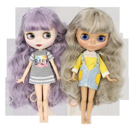 Dolls ICY DBS Blyth Doll 1/6 BJD Joint Body White Skin Tan Skin Dark Skin Matte Face Nude Doll 30cm Anime Toy Girls Gift 230111