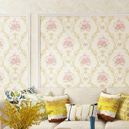 Wallpapers WELLYU American Pastoral Wallpaper AB Non-woven Living Room Restaurant TV Background Papel De Parede