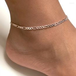 Anklets Custom Name Anklet Figaro Chain Customised Jewellery Foot Beach Summer Nameplate Girlfriend Gif