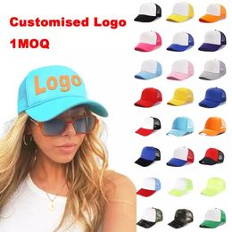 Home Summer Trucker Caps Adult Mesh Caps Blank Trucker Hats Snapback Hats Women and MenToddler Cap Party Hats 23colors E0111