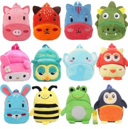 Crianças 3D Animal Backpacks Meninas meninas garotas da criança escolar infantil desenho animado leão abelha bookbag jardim de infância Brinquedos de presentes