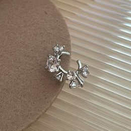 Backs Earrings Charms Snowflake Crystal Earcuff Fake Piercing Ear Cuff Non Pierced Faux Clip On For Women Cuffs Jewellery